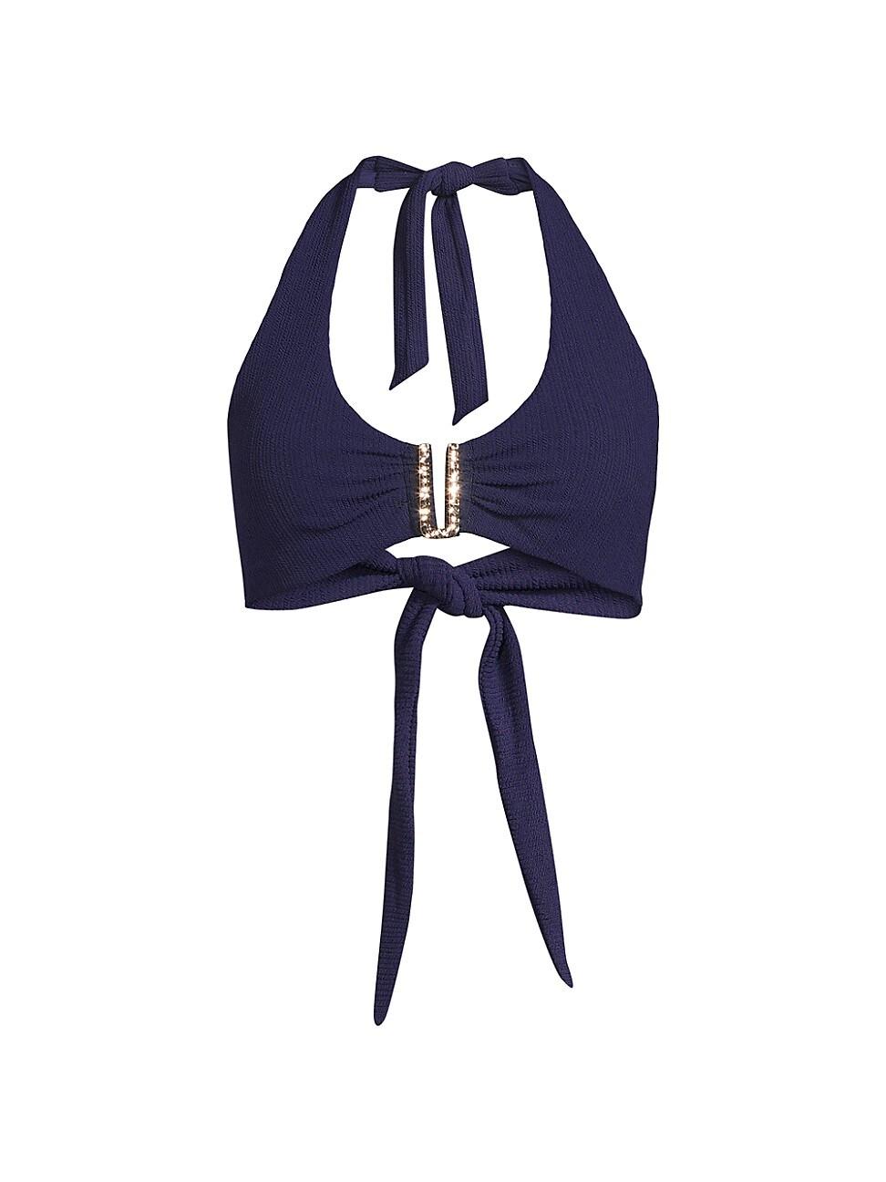 Womens Melissa Textured Hardware Bikini Top Product Image