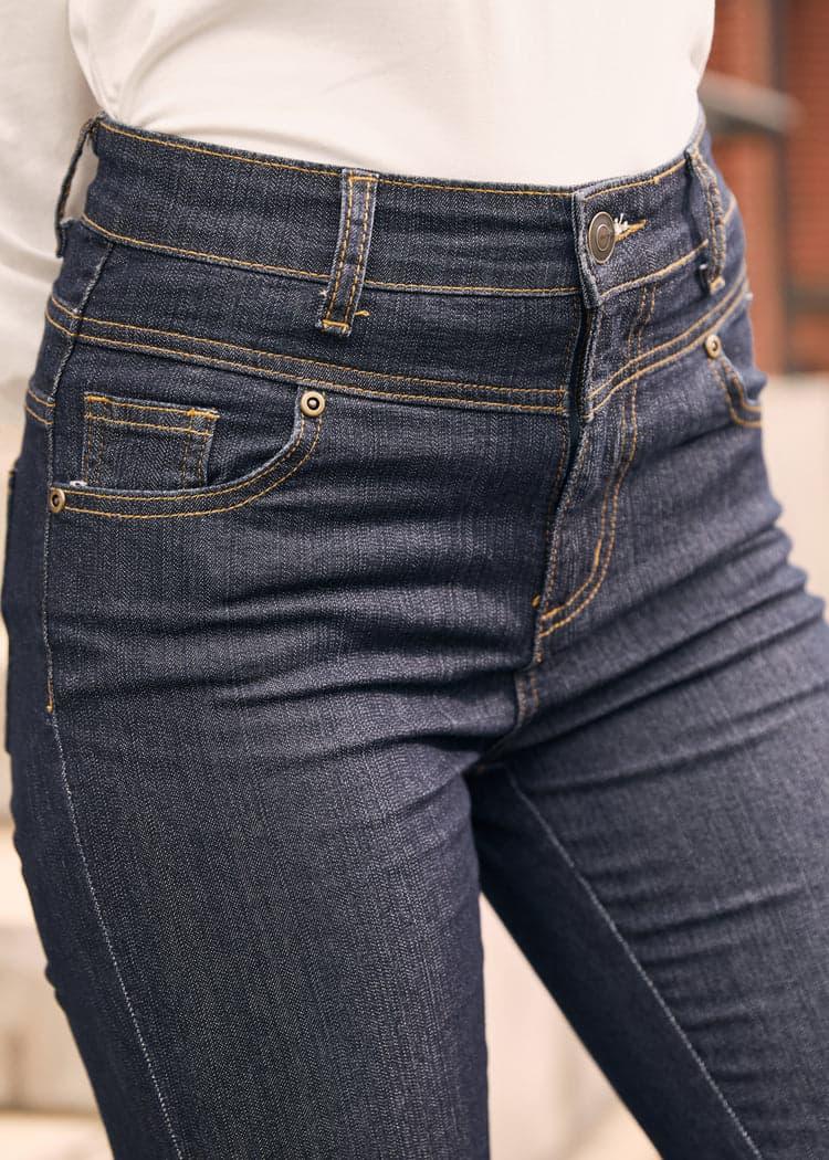 Karaoke Seamstress Buttoned Skinny Jeans Product Image