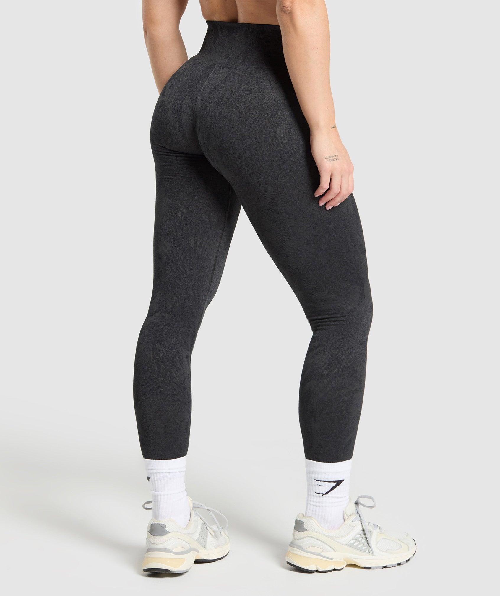 Gymshark Adapt Camo Seamless Leggings - Black Female Product Image