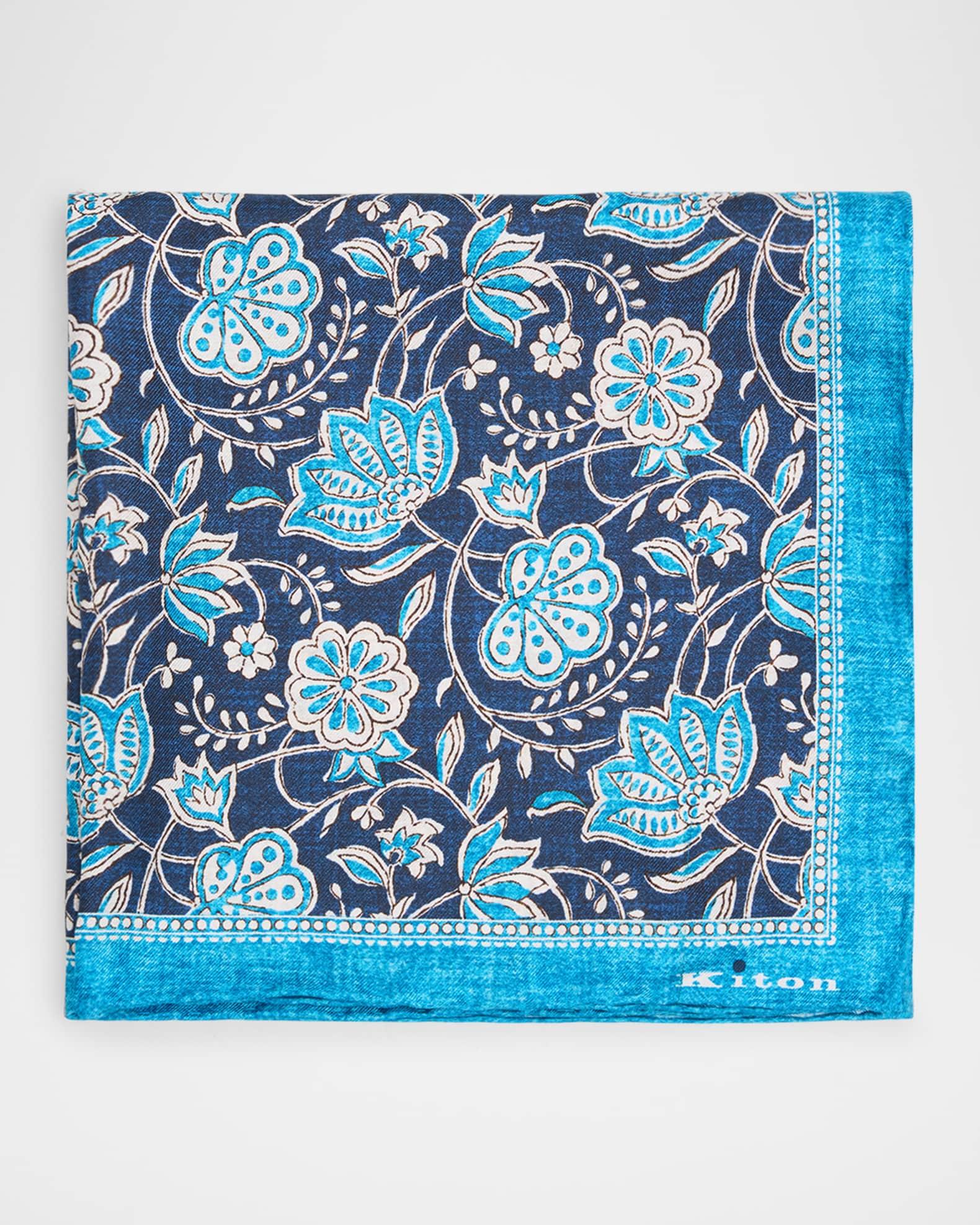 Men's Silk Floral Pocket Square Product Image