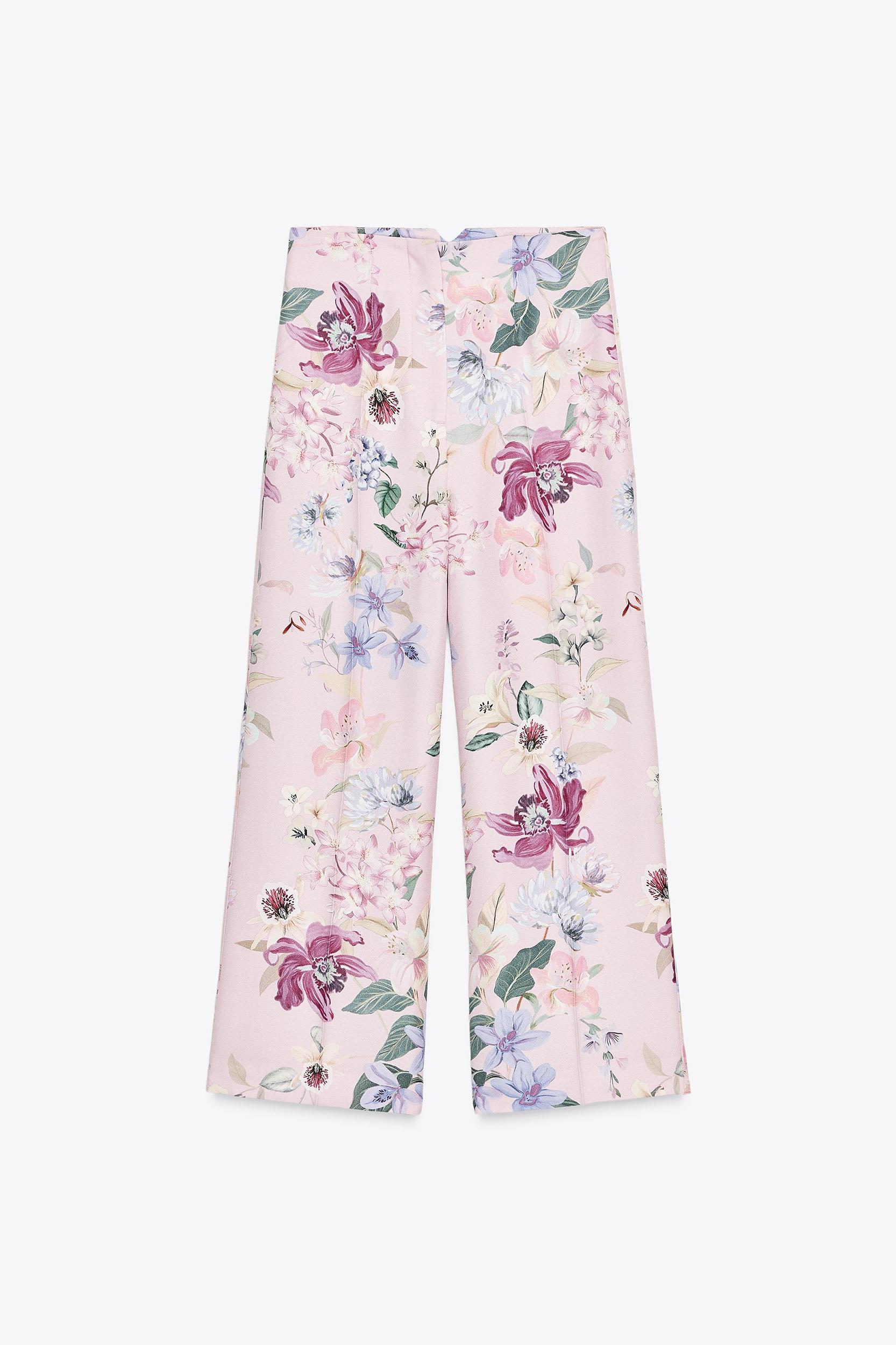 FLORAL PRINT PANTS Product Image