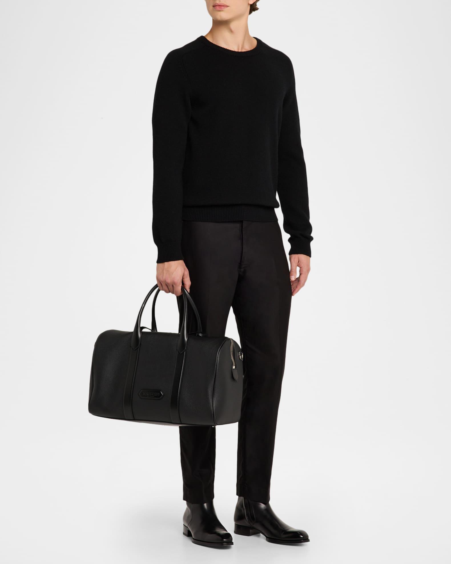 Men's Medium Soft Grain Leather Duffle Bag  Product Image