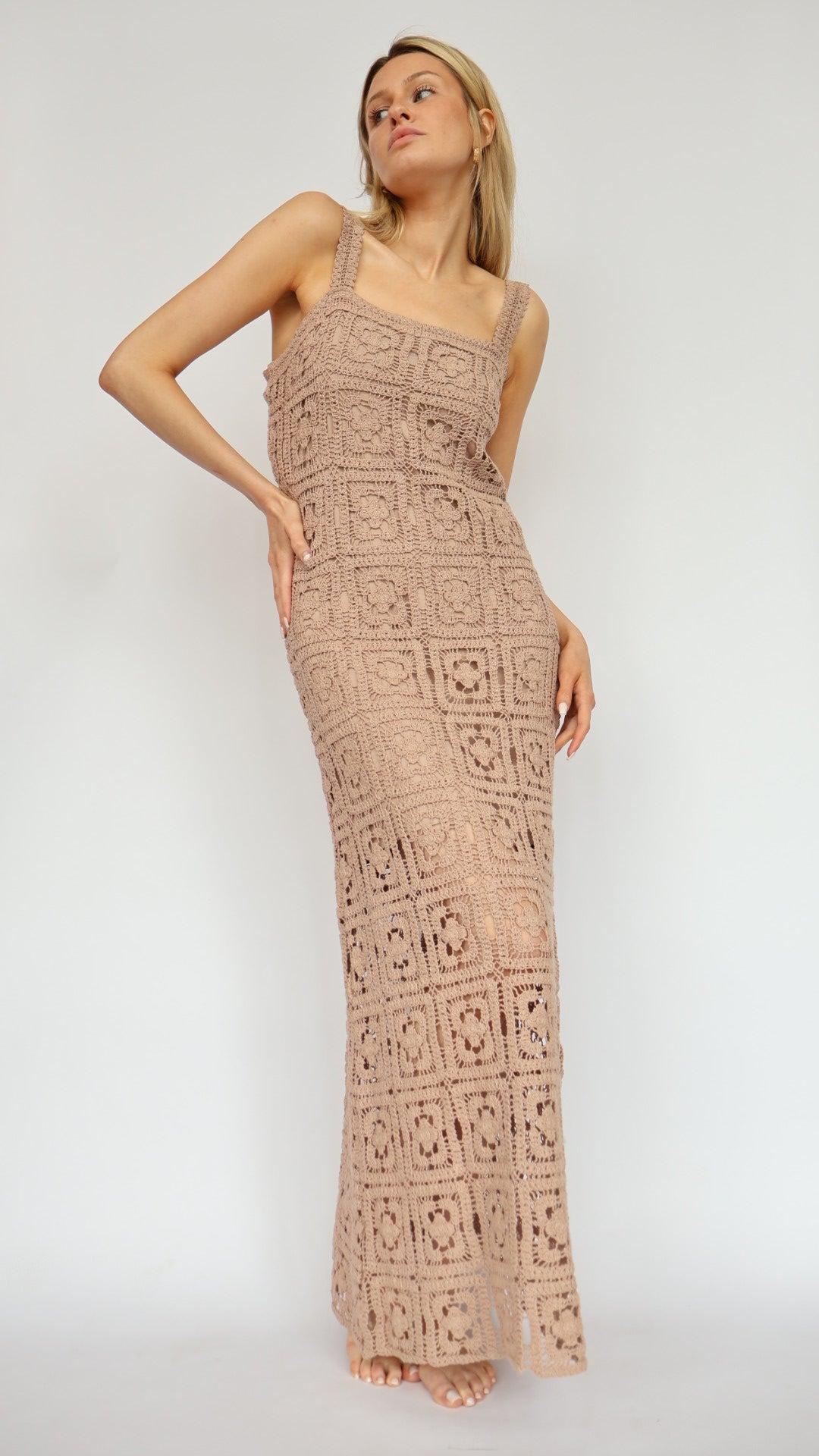 Crochet Maxi Tank Dress Product Image