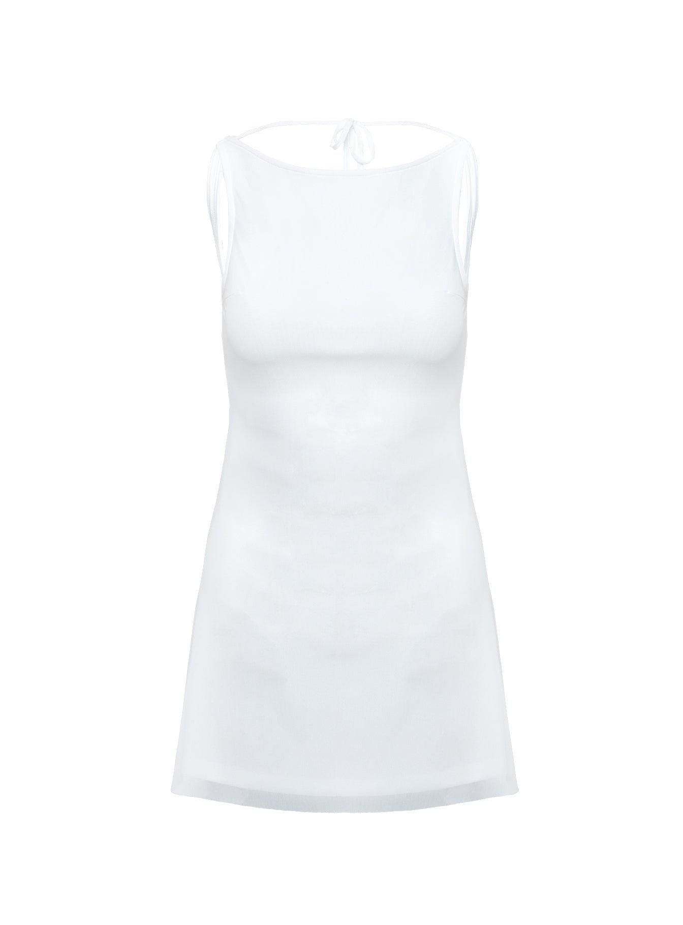 Lukea Sleeveless Mini Dress White Product Image