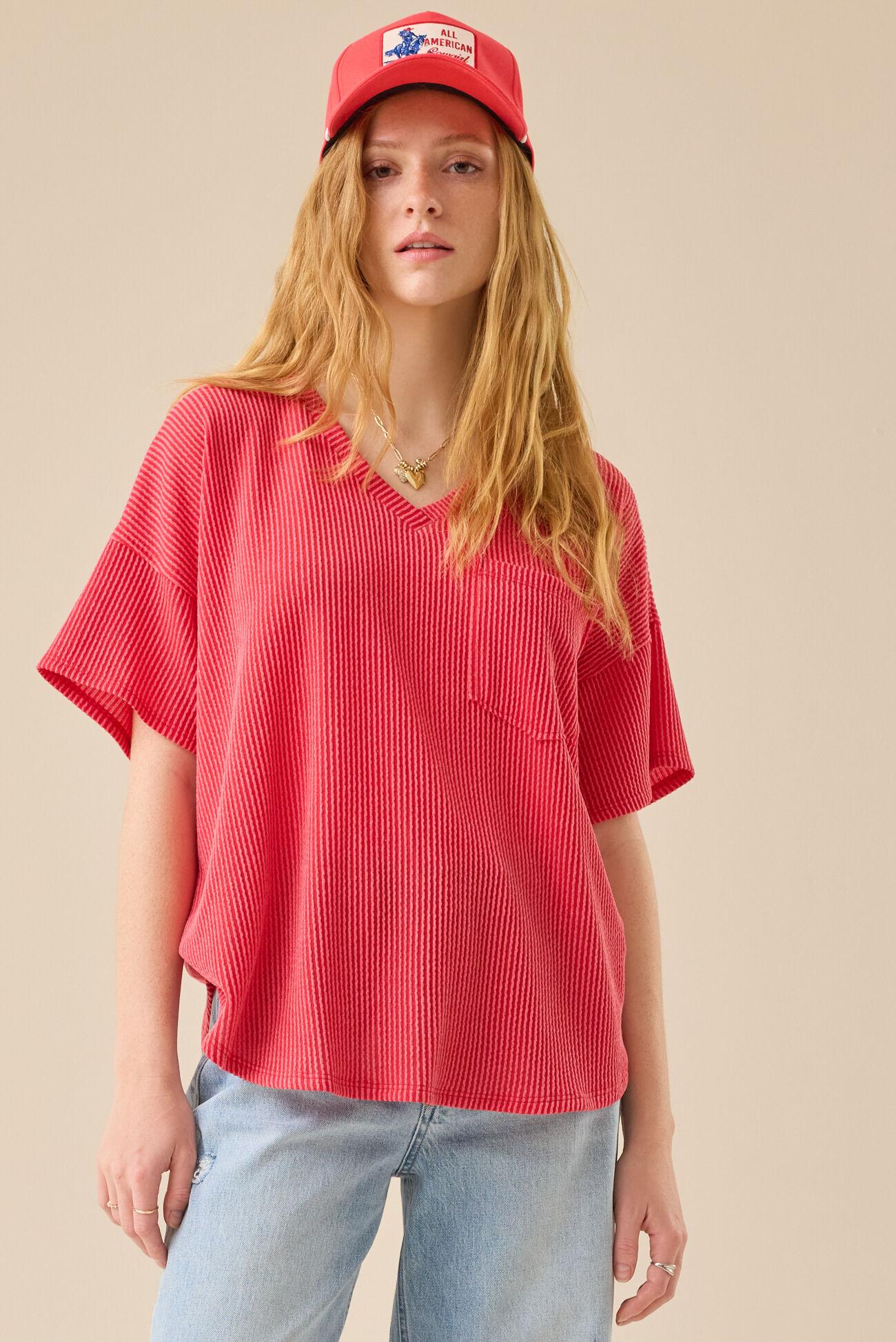 Alessia Ribbed Tunic Top Product Image