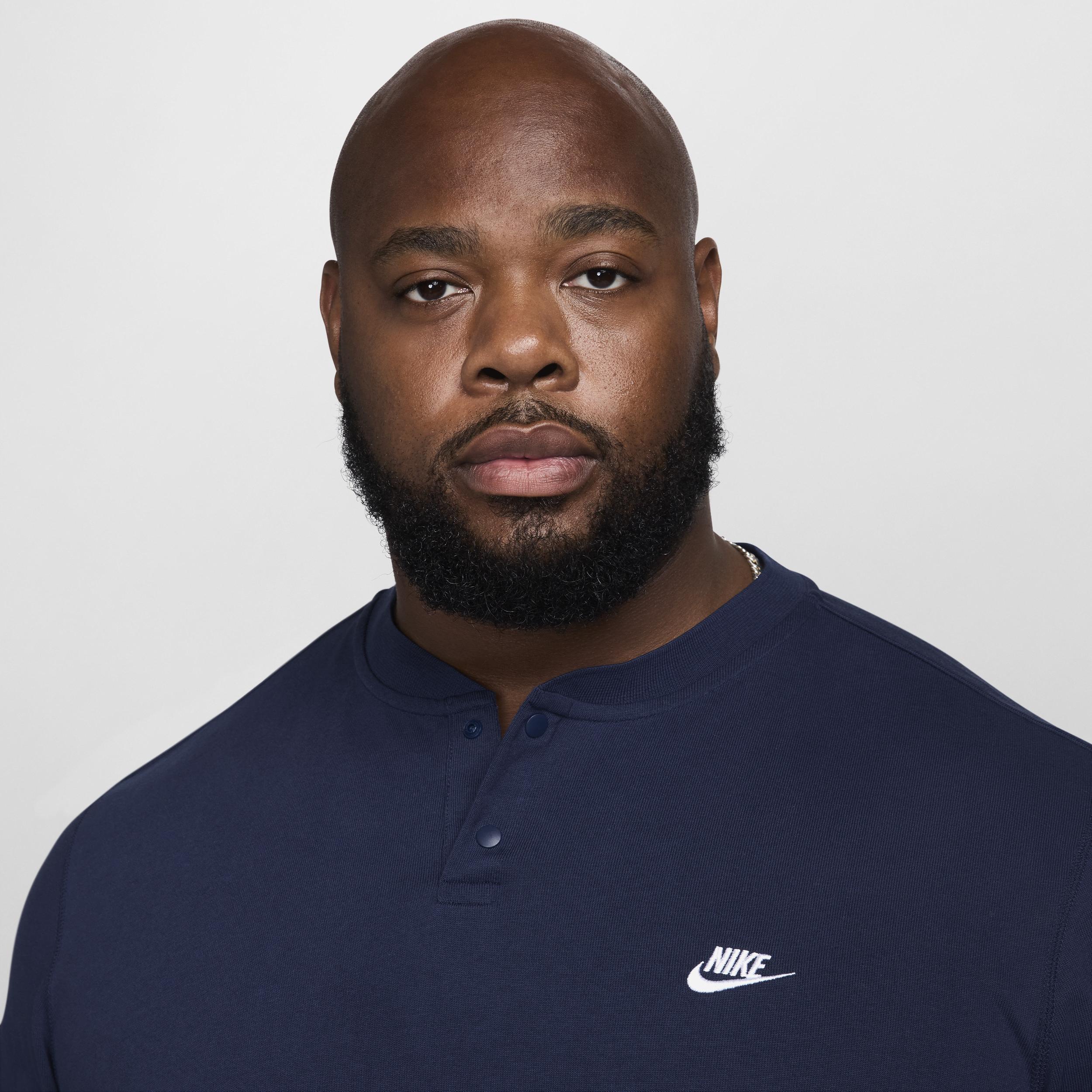 Nike Men's Club Long-Sleeve Henley Product Image