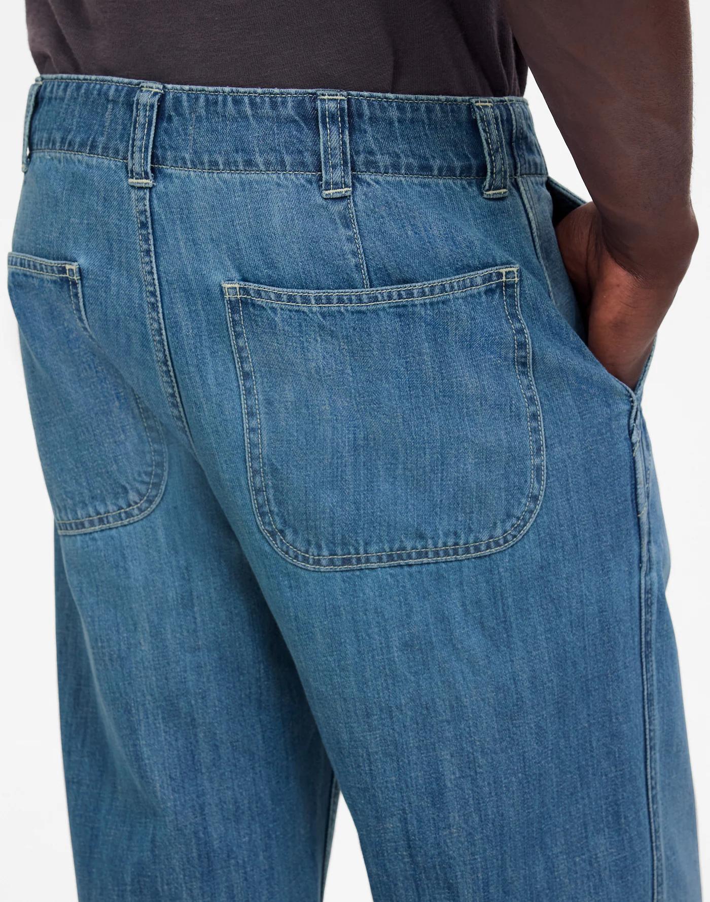 Patch Pocket Jeans in Summer Denim Product Image