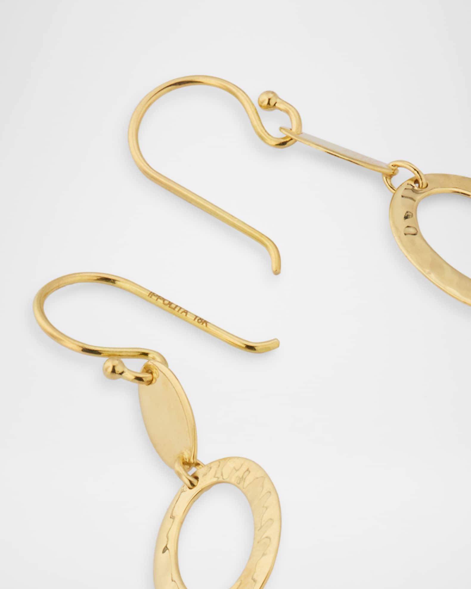 18K Classico Small Mixed-Texture Earrings Product Image