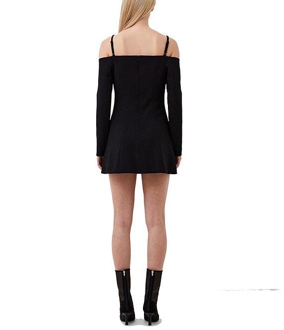 French Connection Whisper Off-The-Shoulder Long Sleeve Mini Dress Product Image
