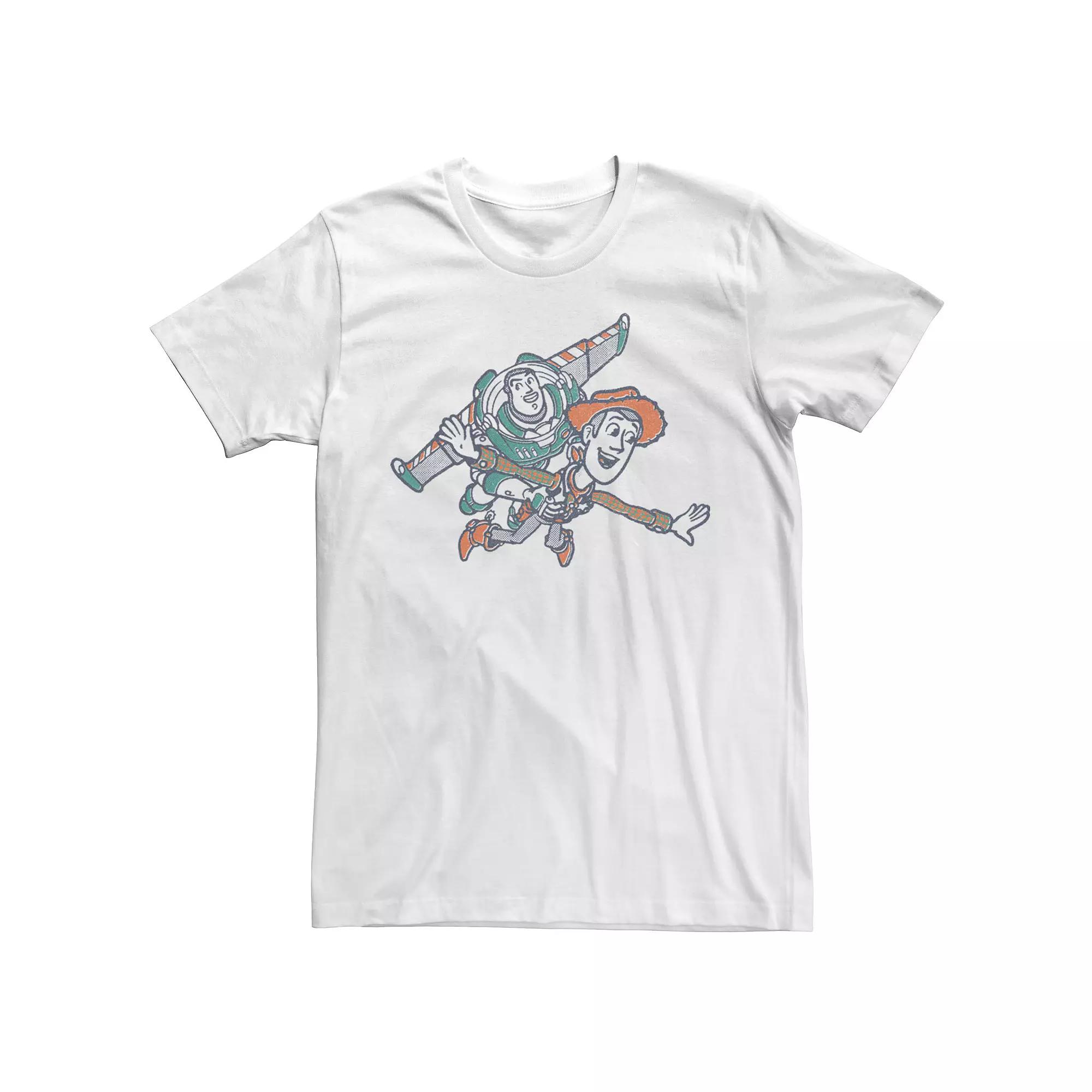 Disney / Pixar's Toy Story Buzz Lightyear & Woody Men's Sketch Tee,  Product Image