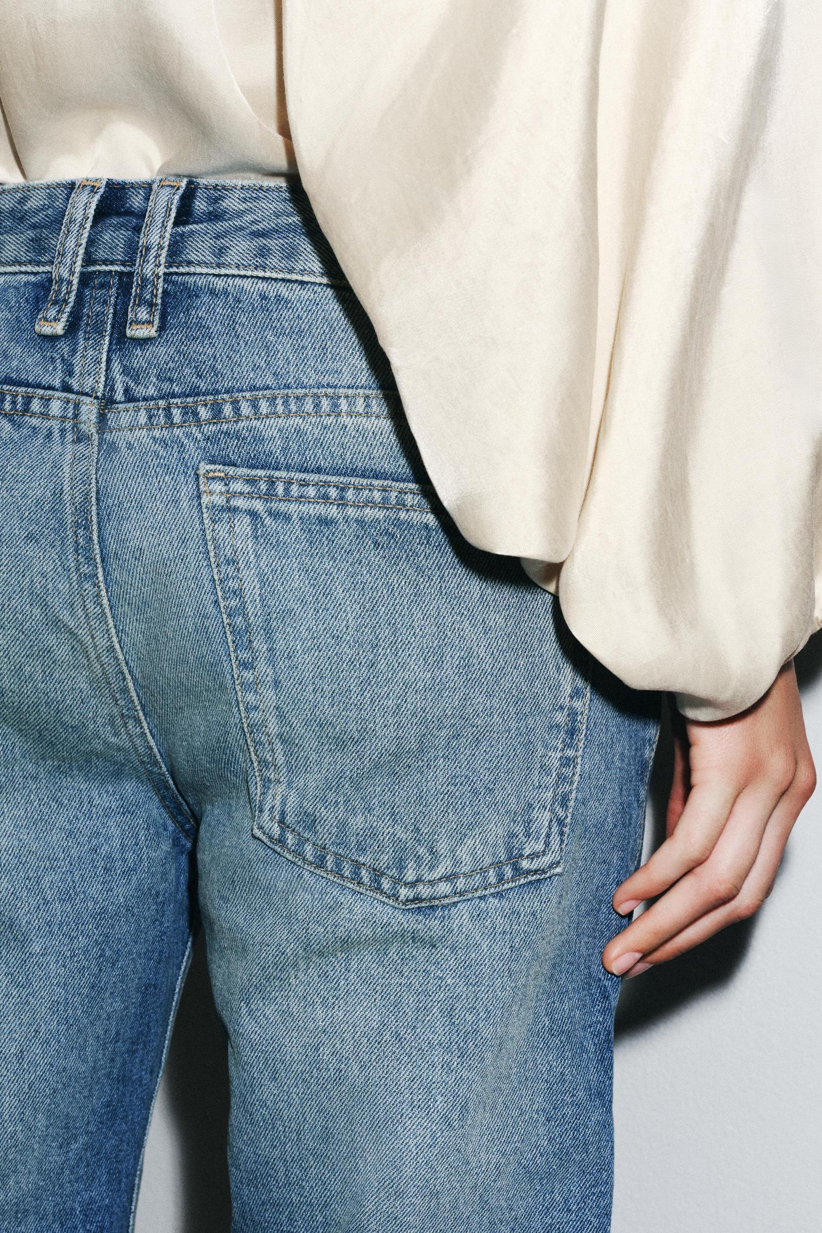 STRAIGHT CUT MID RISE JEANS ZW COLLECTION Product Image