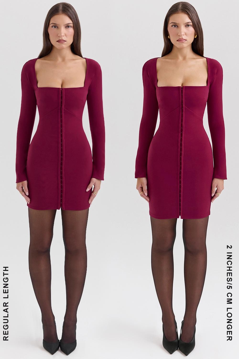 Selene  berry bodycon mini dress - sale Product Image