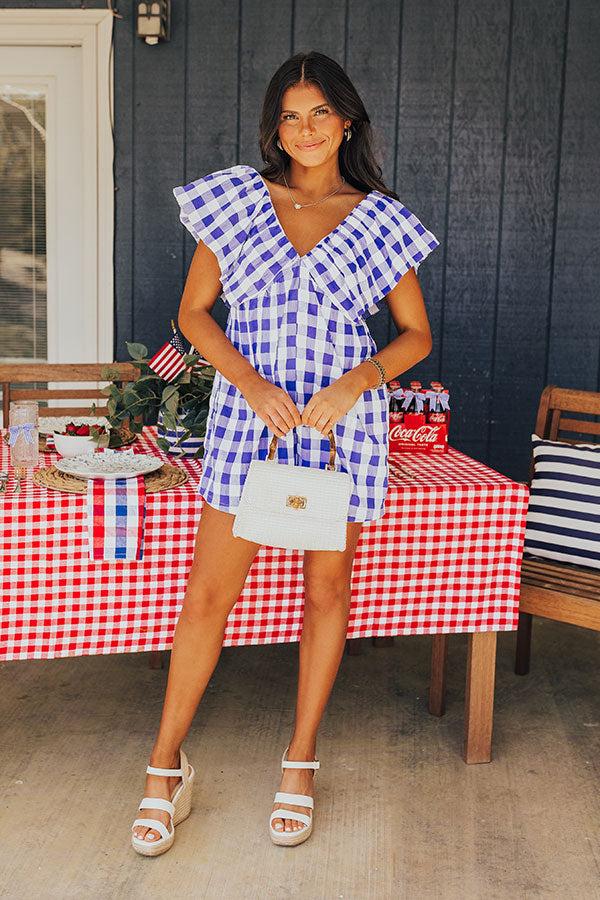 Picnic At The Park Gingham Romper Product Image