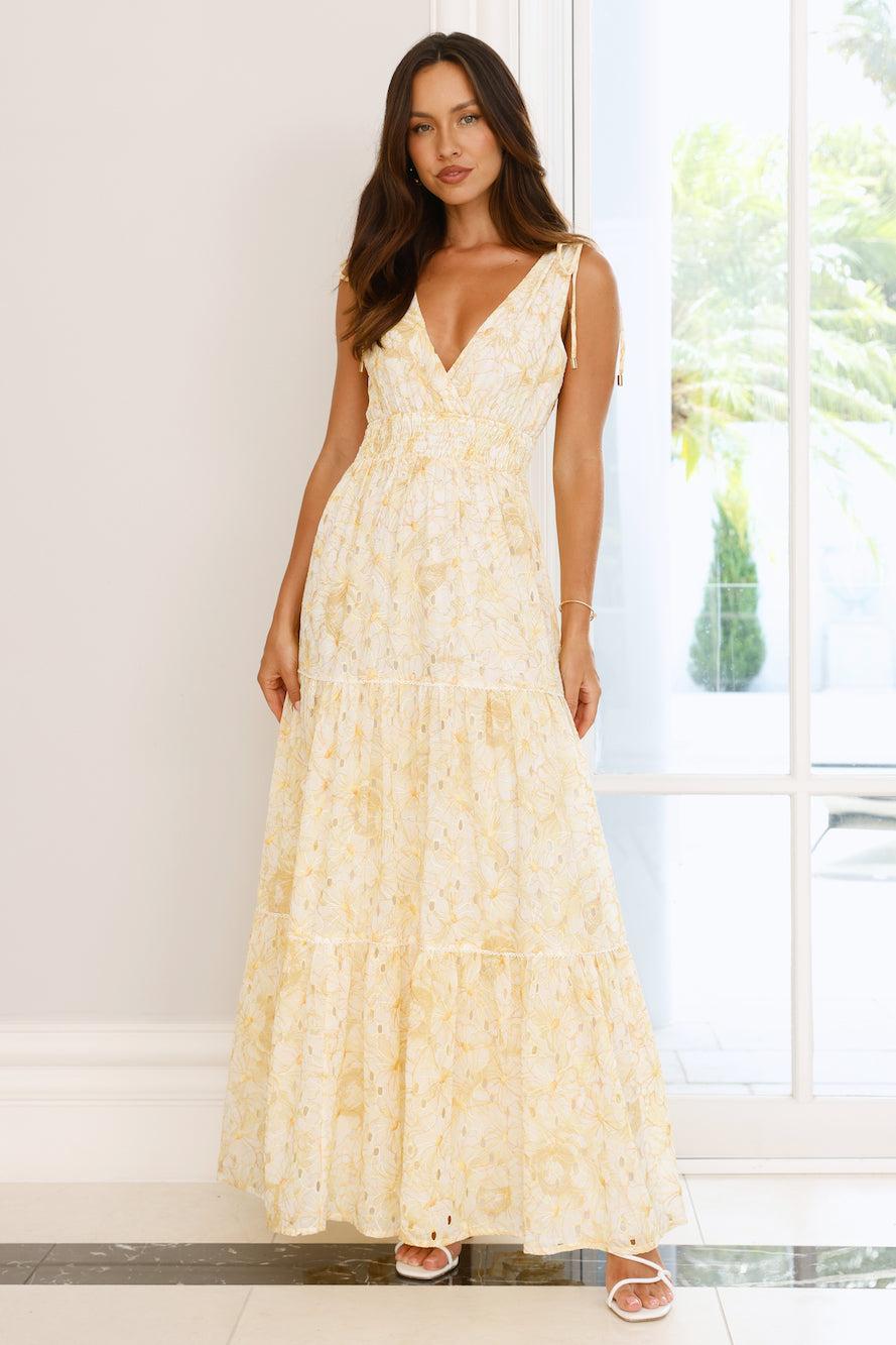 Sunshine Coast Maxi Dress Yellow Product Image
