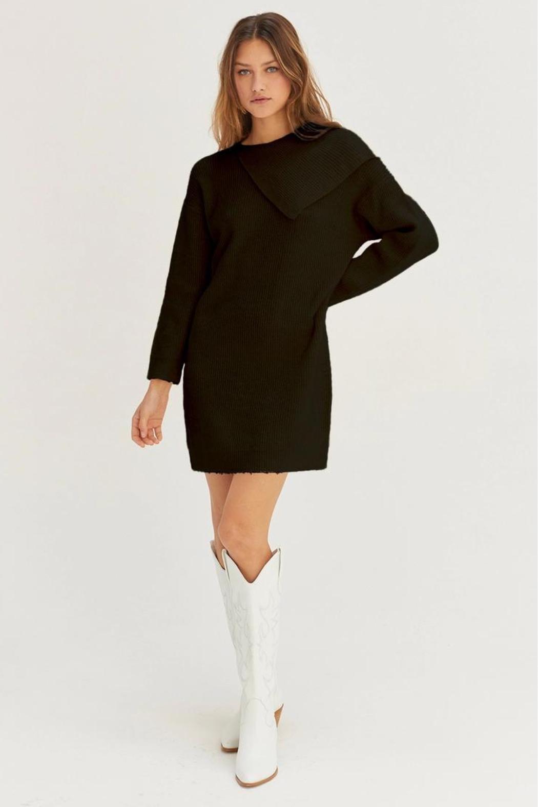 "Arosa" Asymmetric Sweater Dress Product Image
