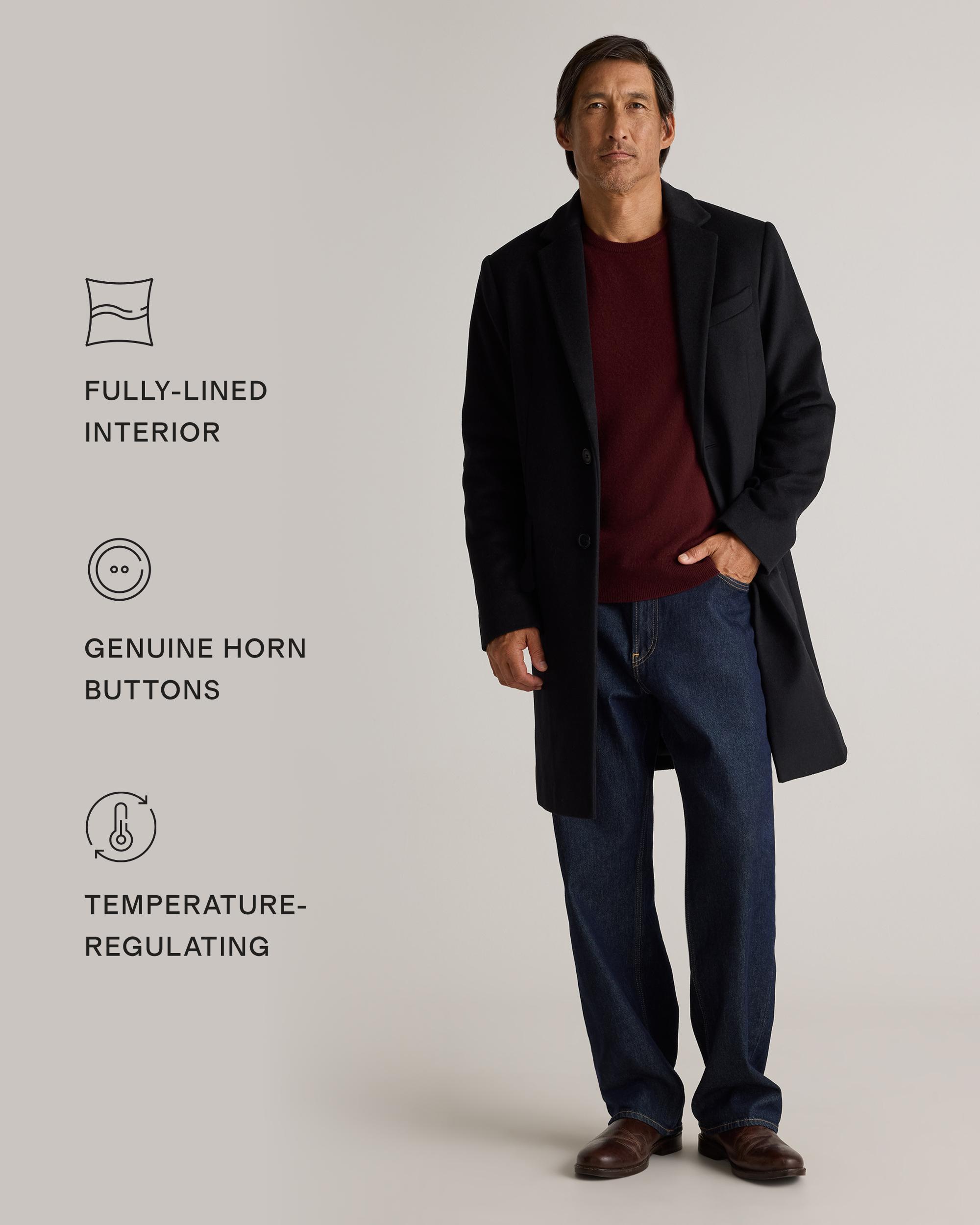 Quince | Men's Italian Wool Overcoat Wool/Nylon Product Image