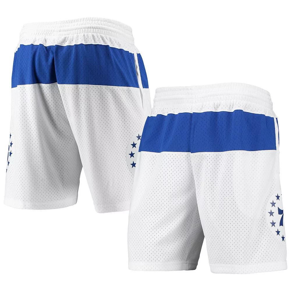 Men's Mitchell & Ness White Philadelphia 76ers 2003-04 Hardwood Classics Swingman Shorts, Size: 3XL, 76r White Product Image