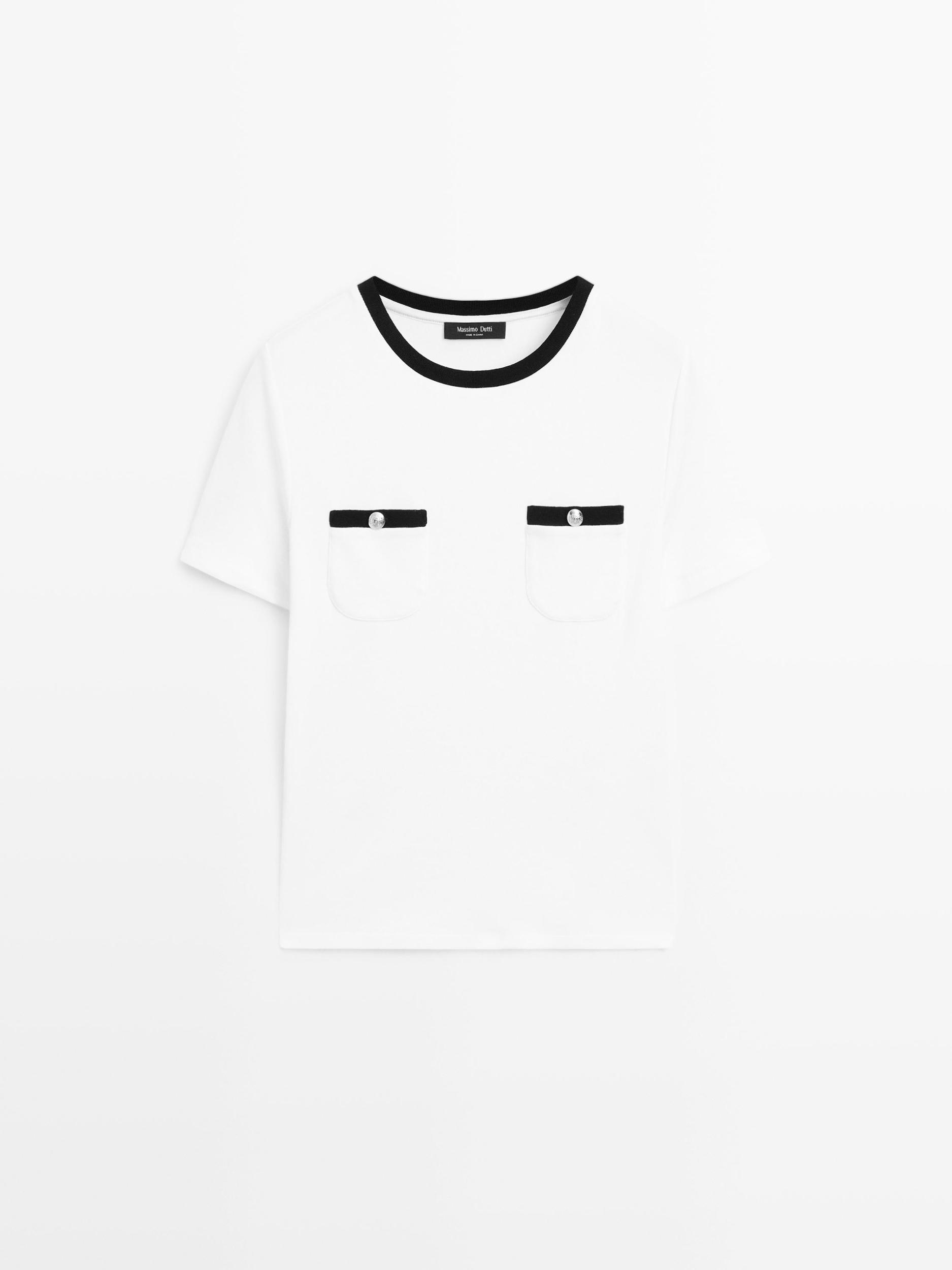 Short sleeve T-shirt with pocket details Product Image