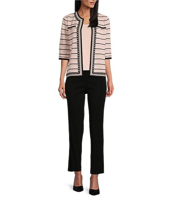 Ming Wang Knit Scoop Neck Sleeveless Tank Product Image