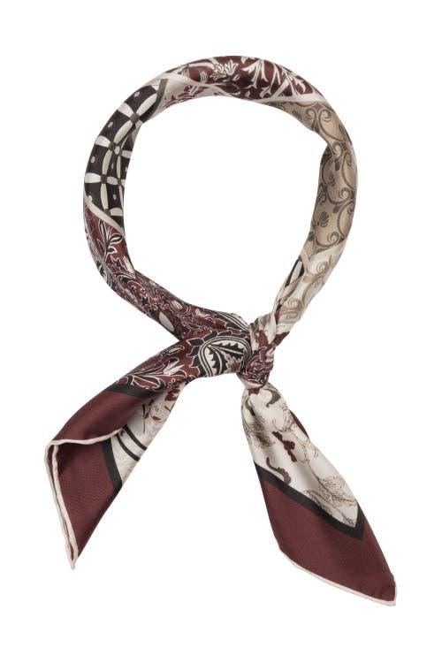 Elizabetta Napoli - Hand Rolled Silk Neckerchief for Men in Maroon at Nordstrom Product Image