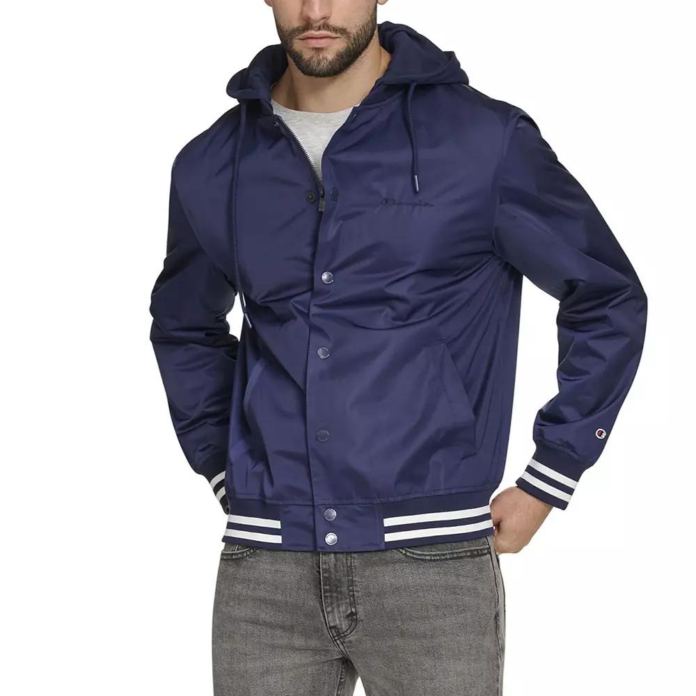 Men's Champion® Hooded Varsity Jacket,  Product Image