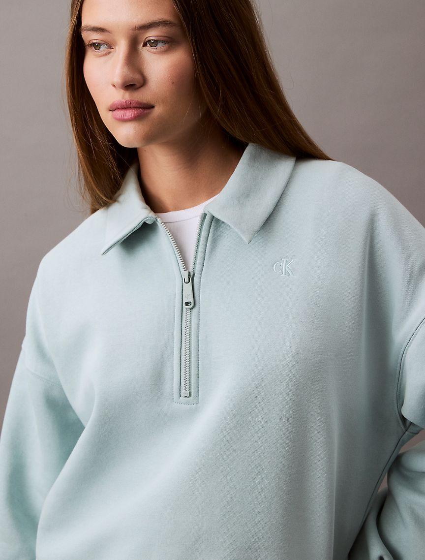 Archive Logo Fleece Quarter Zip Sweatshirt Product Image