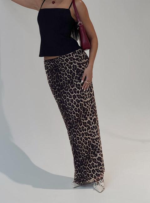 Ergo Maxi Skirt Leopard Product Image