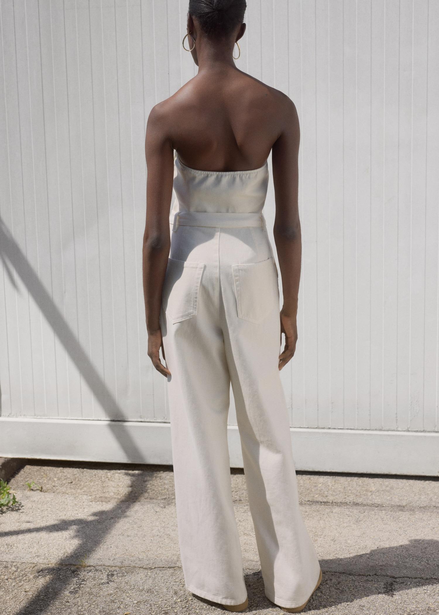 Denim jumpsuit belt - Women | MANGO USA Product Image