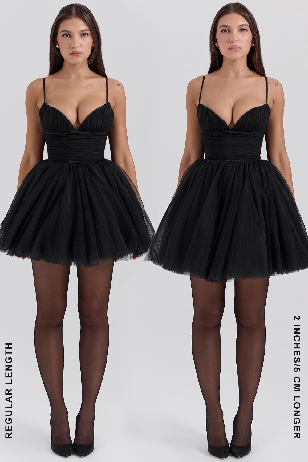 Princess  black tulle mini dress - sale Product Image