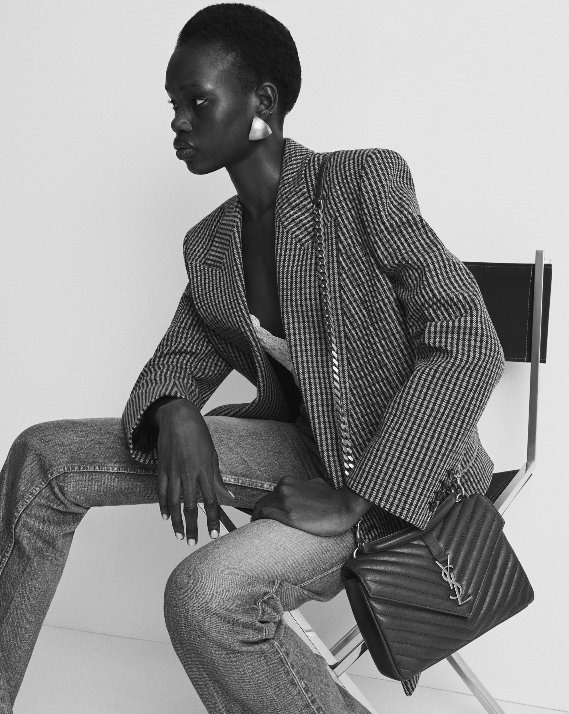 COLLEGE MEDIUM IN QUILTED SUEDE Product Image