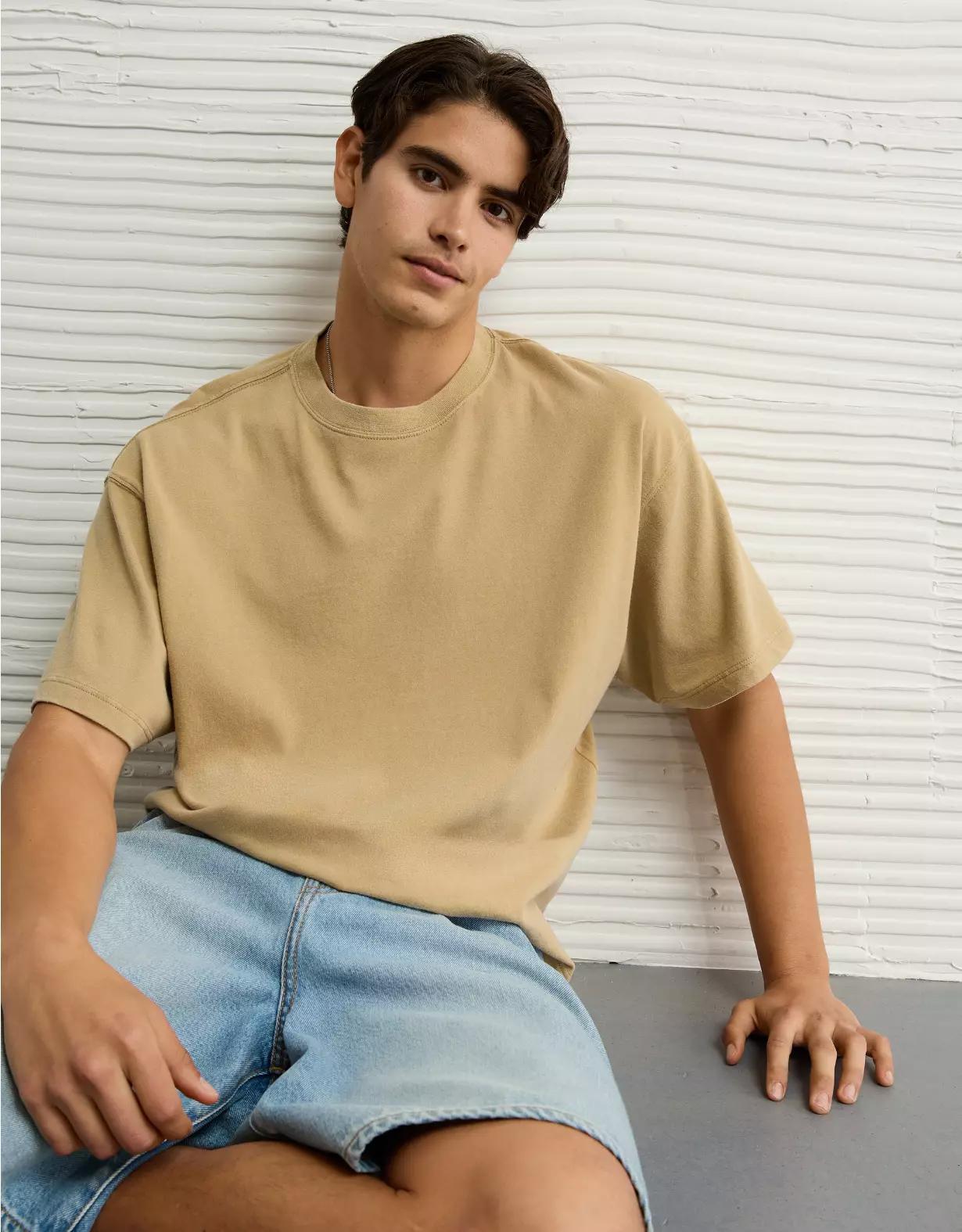 AE Boxy Sueded Jersey T-Shirt Product Image