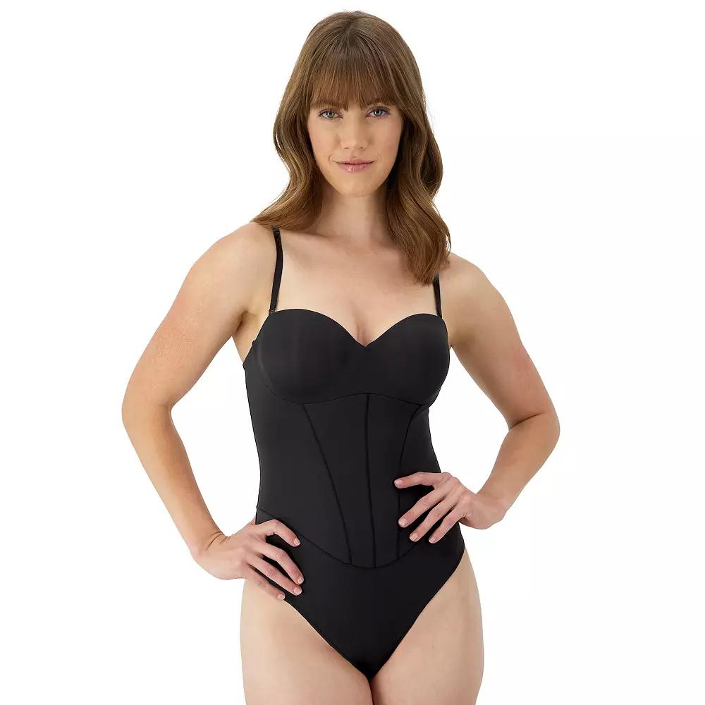 Maidenform Firm Control Shapewear Tummy Shaping Multiway Thong Bodysuit DMS131, Women's,  Product Image