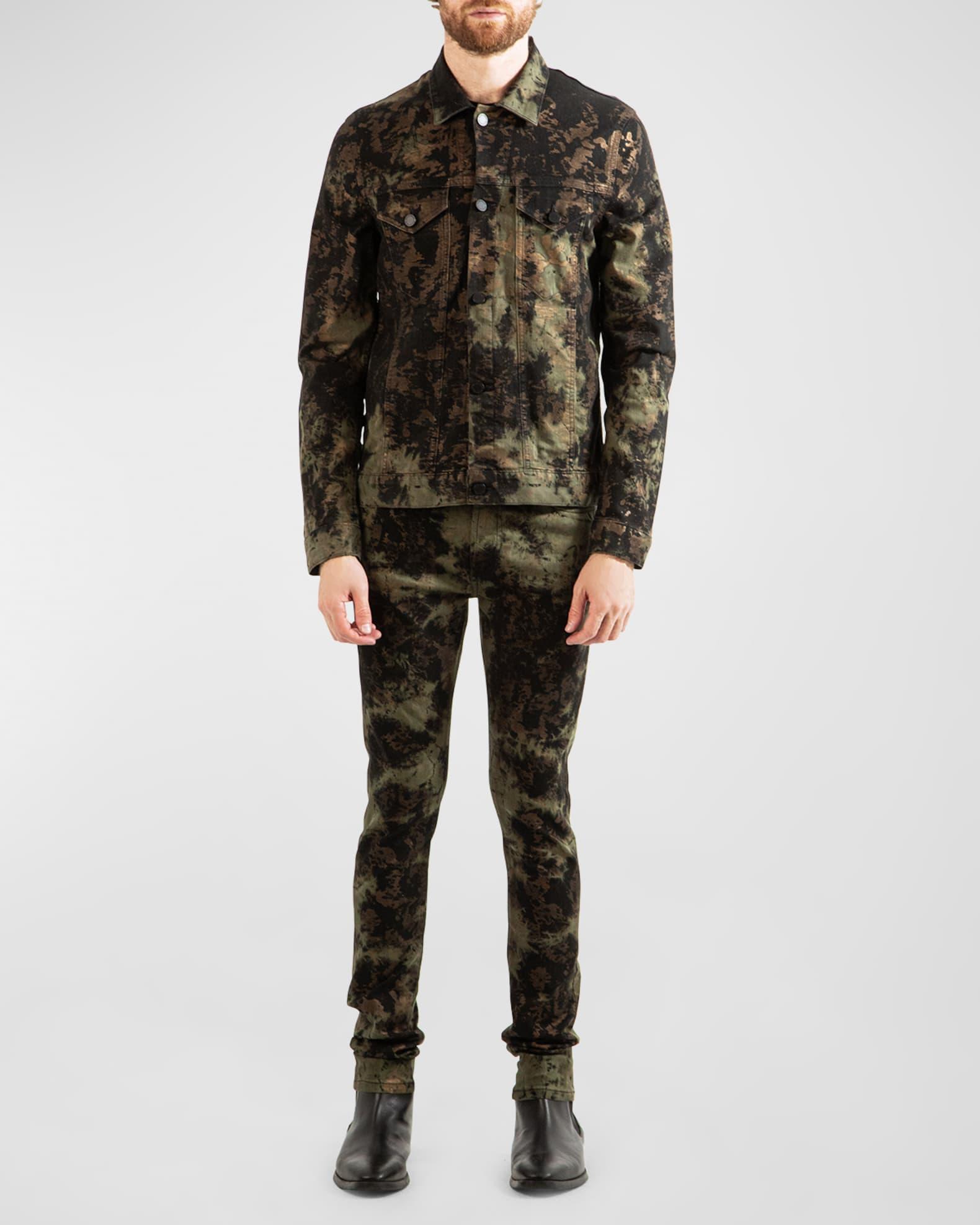 Men's Tie-Dye Trucker Jacket Product Image