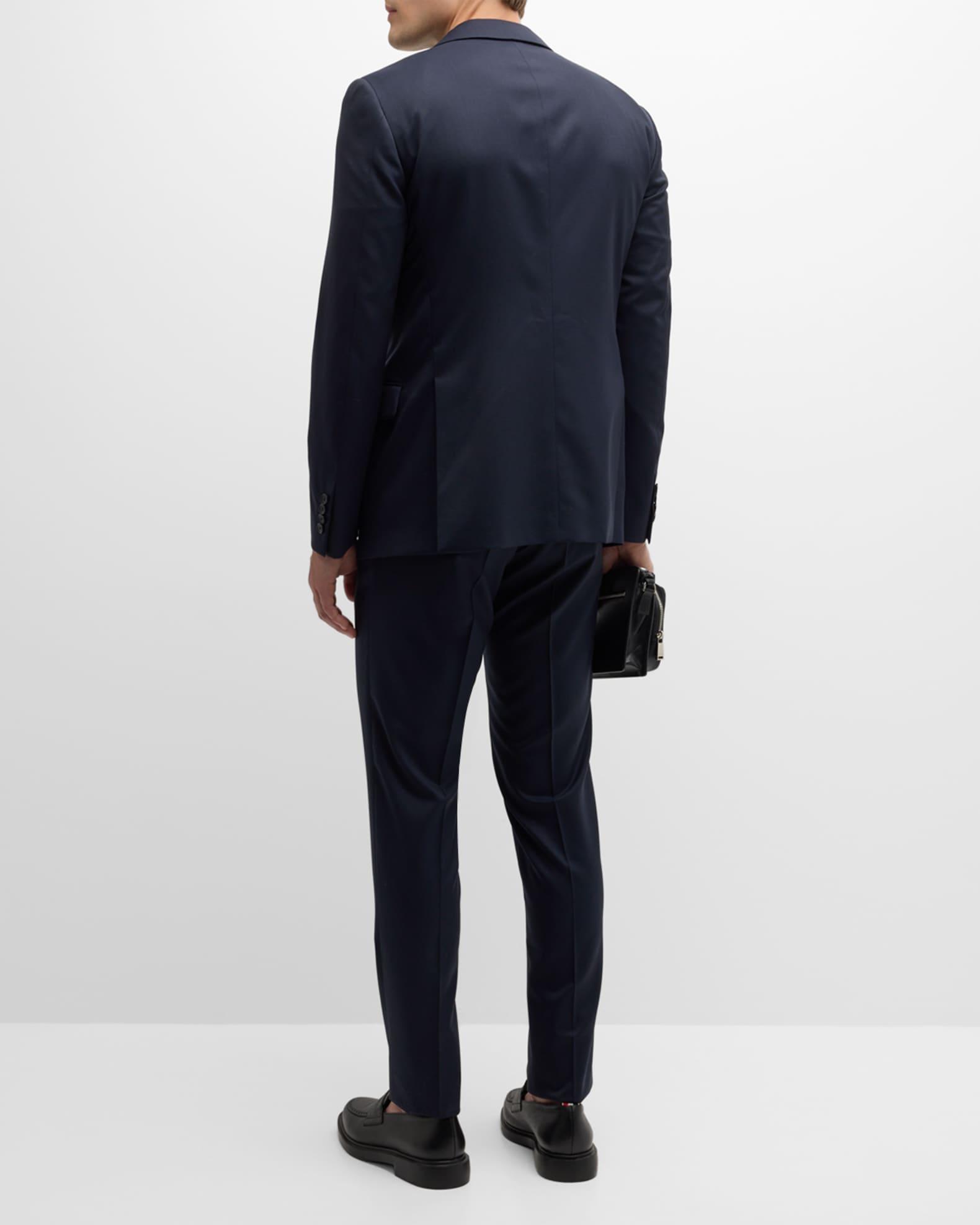 Men's Slim Wool Two-Piece Suit Product Image