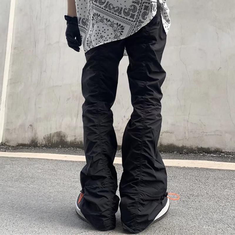 Sopula Men's High Street Vibe Style Pleated Straight Casual Cargo Pants Product Image