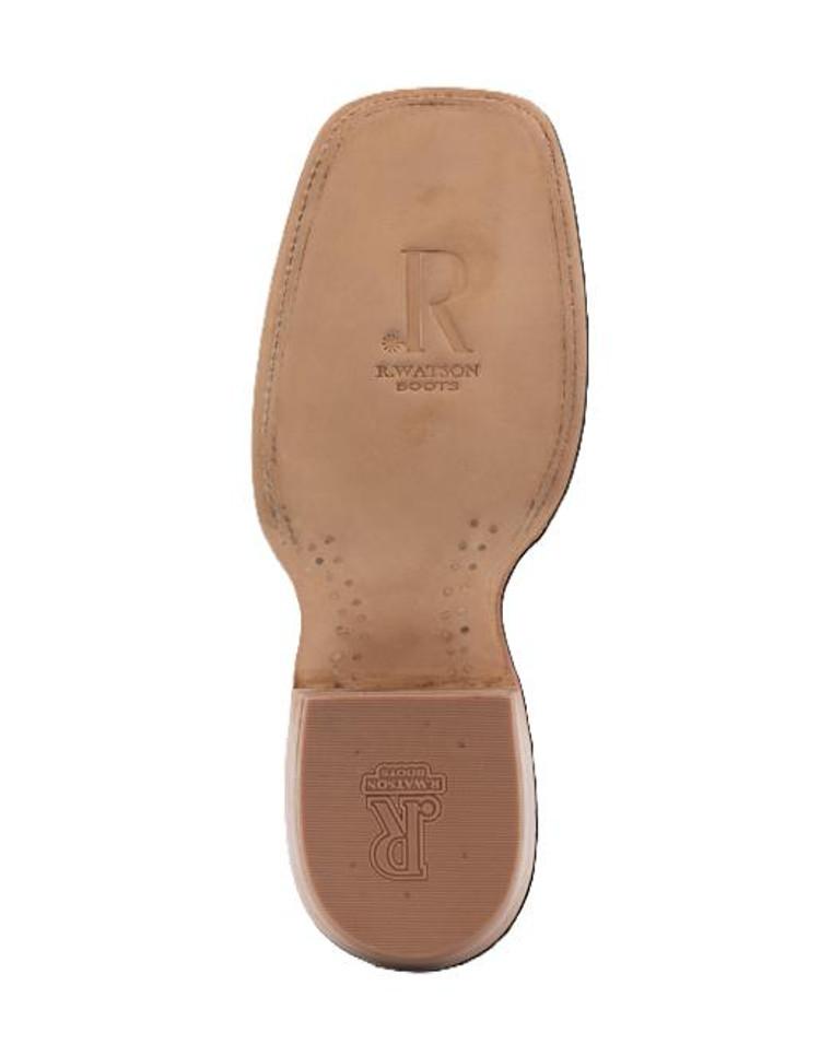 SALE R. Watson® Men's Cafe Boar/Blue Square Toe Boots Product Image