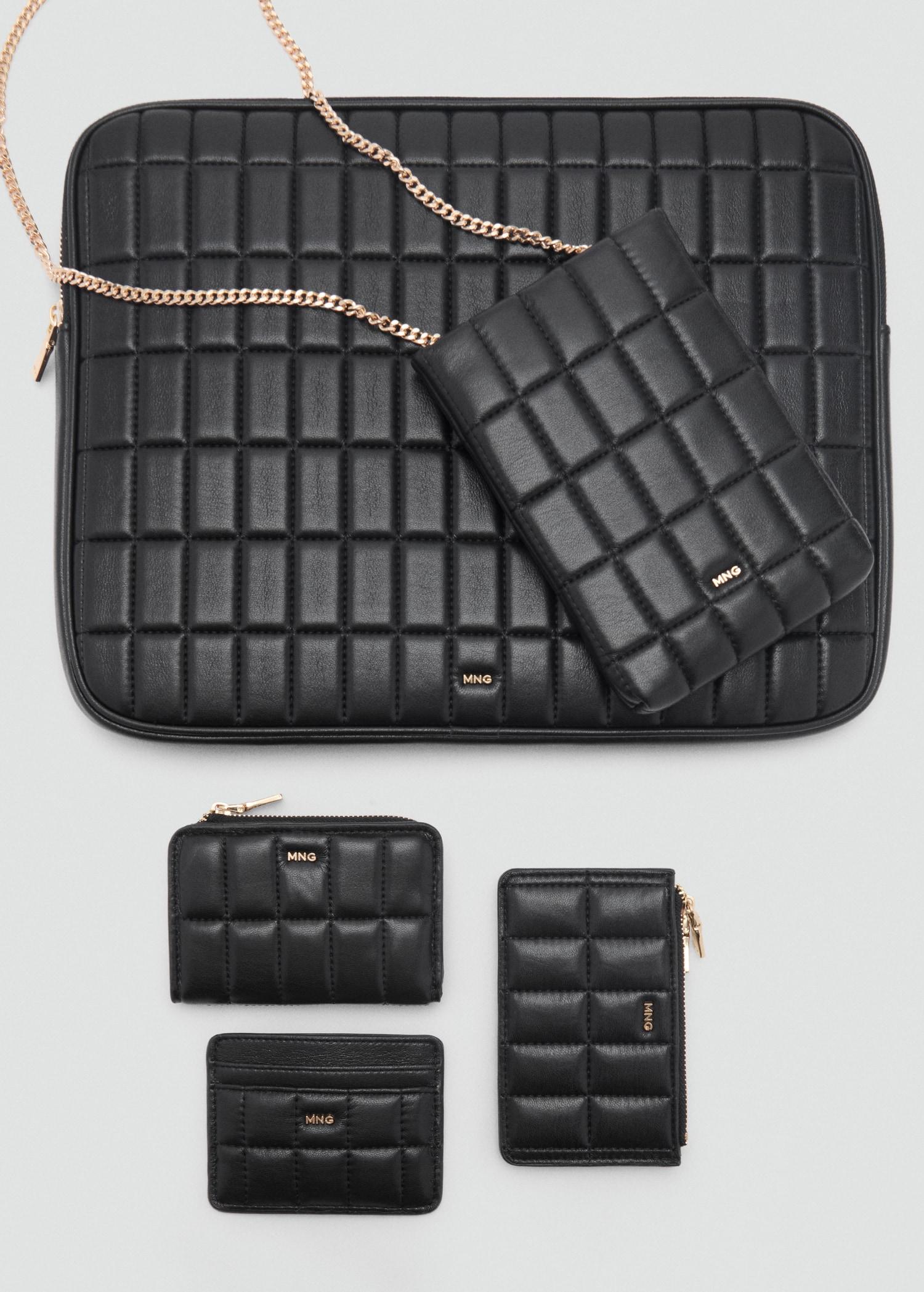 Quilted wallet with flap - Women | MANGO USA Product Image