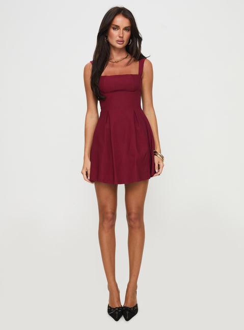 Xanthus Mini Dress Red Product Image