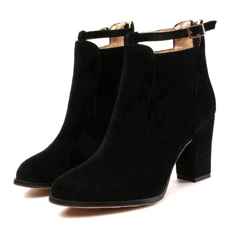 Block Heel Ankle Boots Product Image