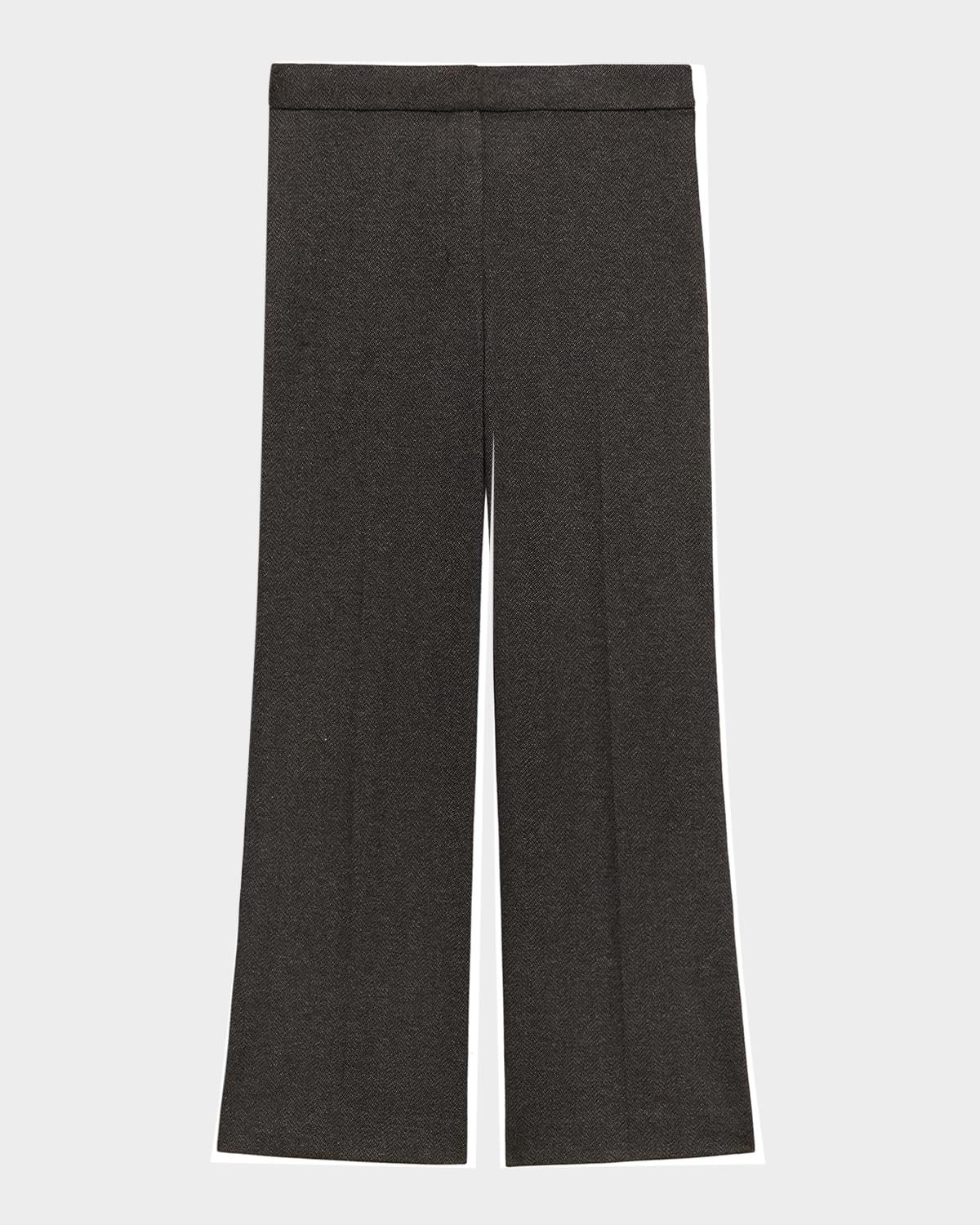 Herringbone Knit Cropped Pants Product Image