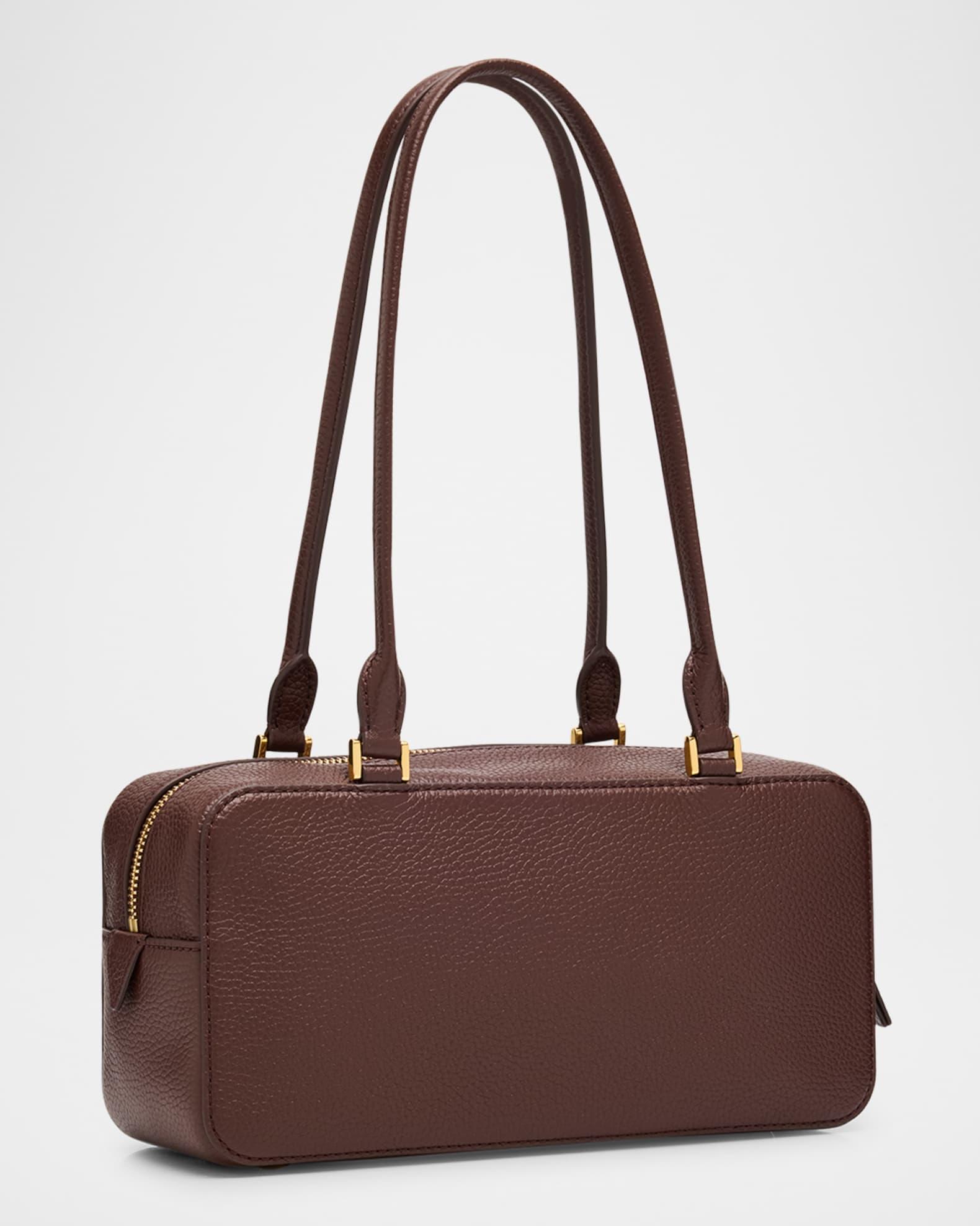 Boxy Grain Leather Shoulder Bag Product Image