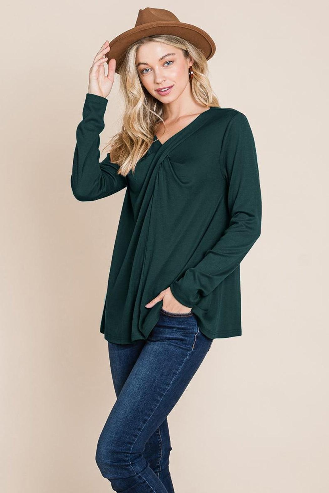 Fold Knotted Twist Sweatshirts Product Image