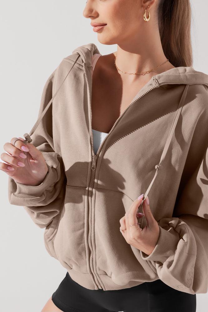 Zip Cloud Hoodie - Ivory Product Image