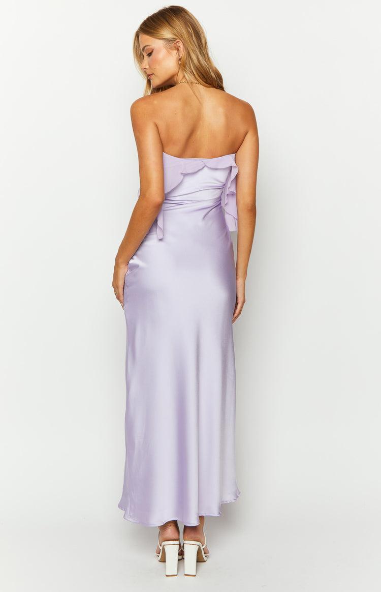 Faylinn Purple Strapless Maxi Dress Product Image