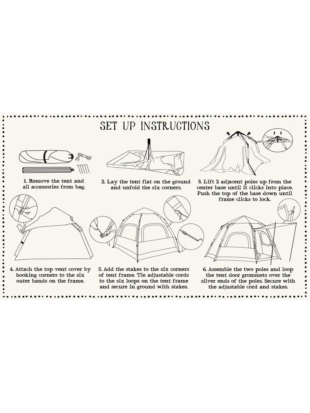 Live Happy Camping Tent Product Image