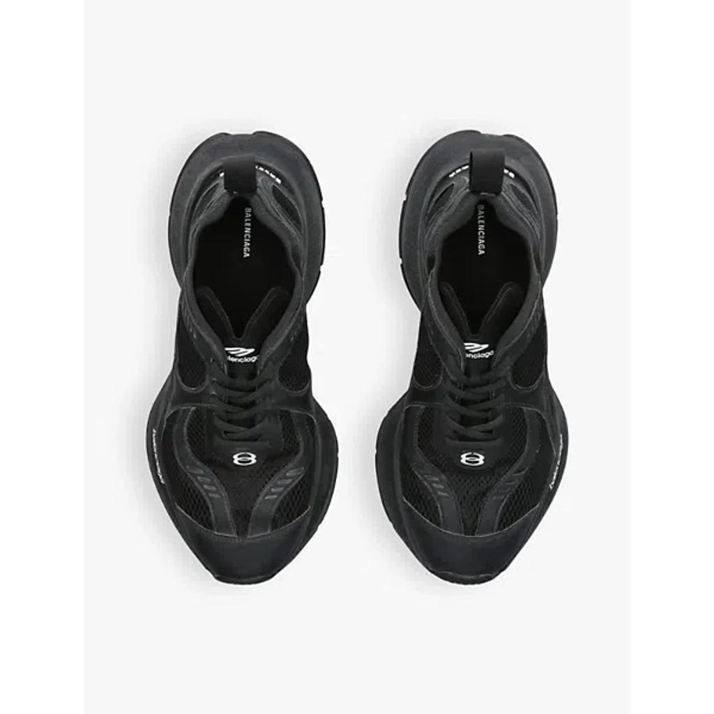 BALENCIAGA Black Mesh And Rubber Circuit Sneakers Product Image