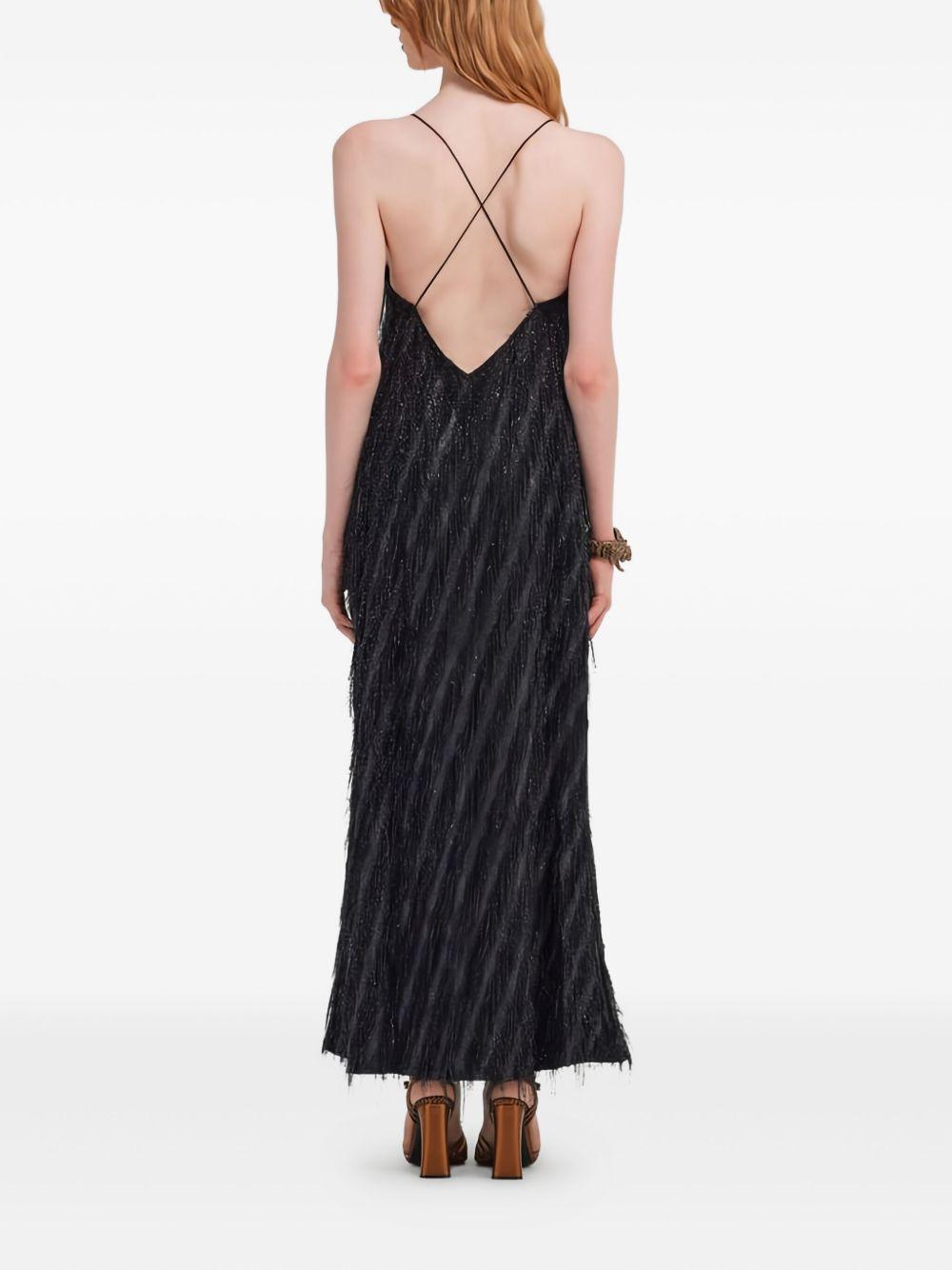 fringe-embellished slip dress Product Image