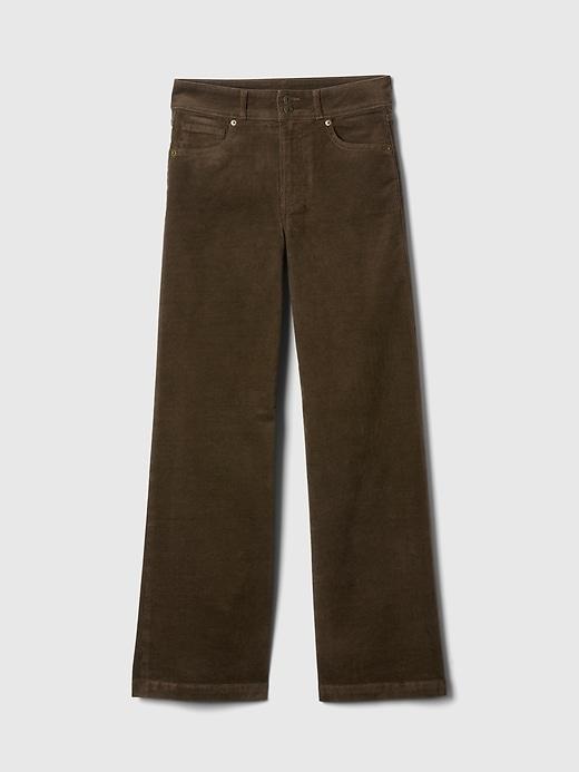 High Rise Corduroy Stride Wide-Leg Pants Product Image