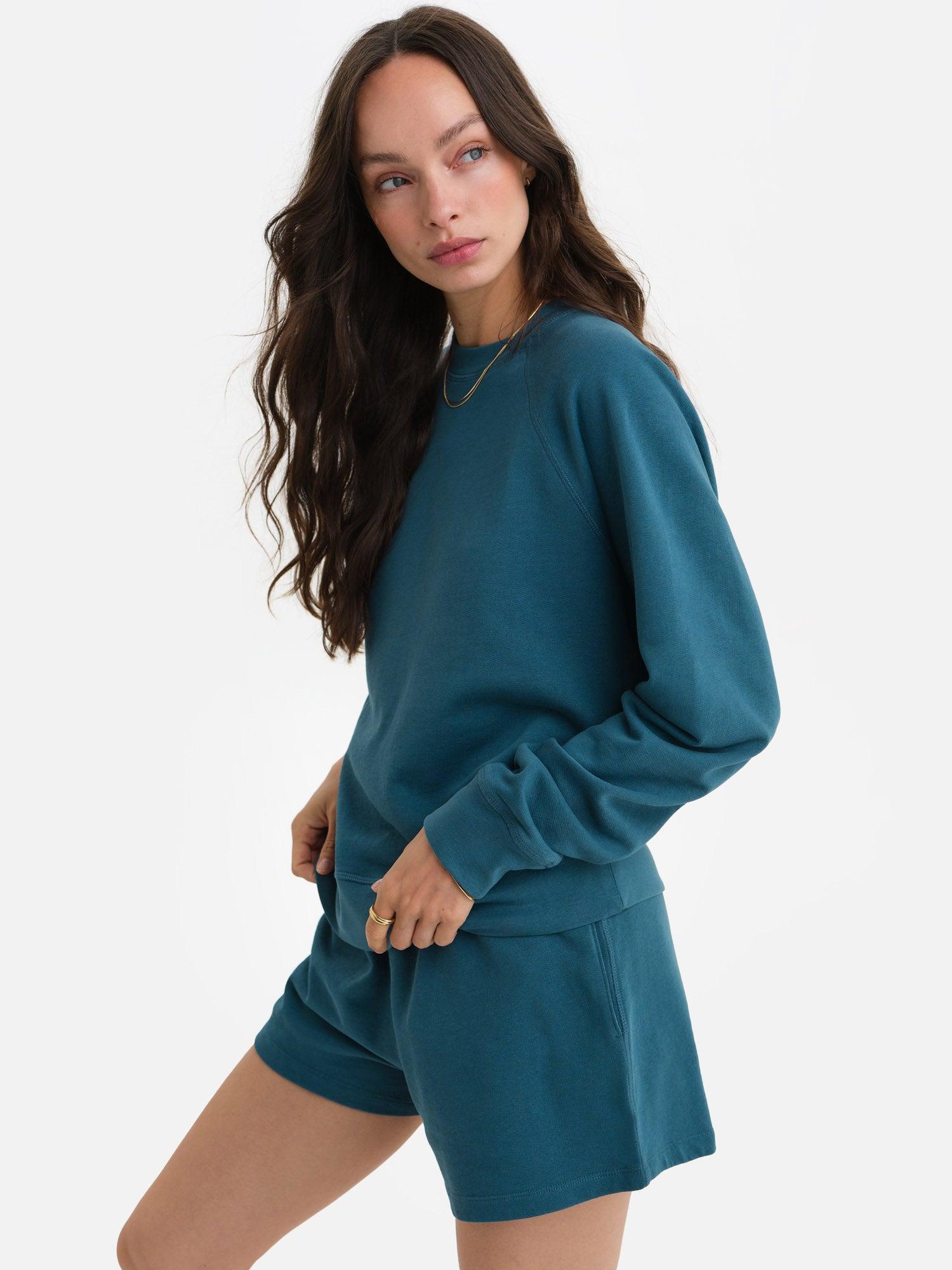 Organic Lightweight Terry Raglan Sweatshirt Female Product Image