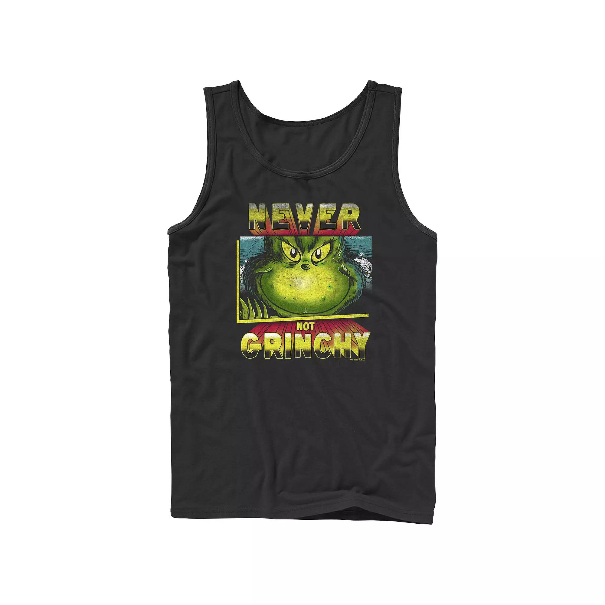 Big & Tall Dr. Seuss Never Not Grinchy Graphic Tank, Men's,  Product Image